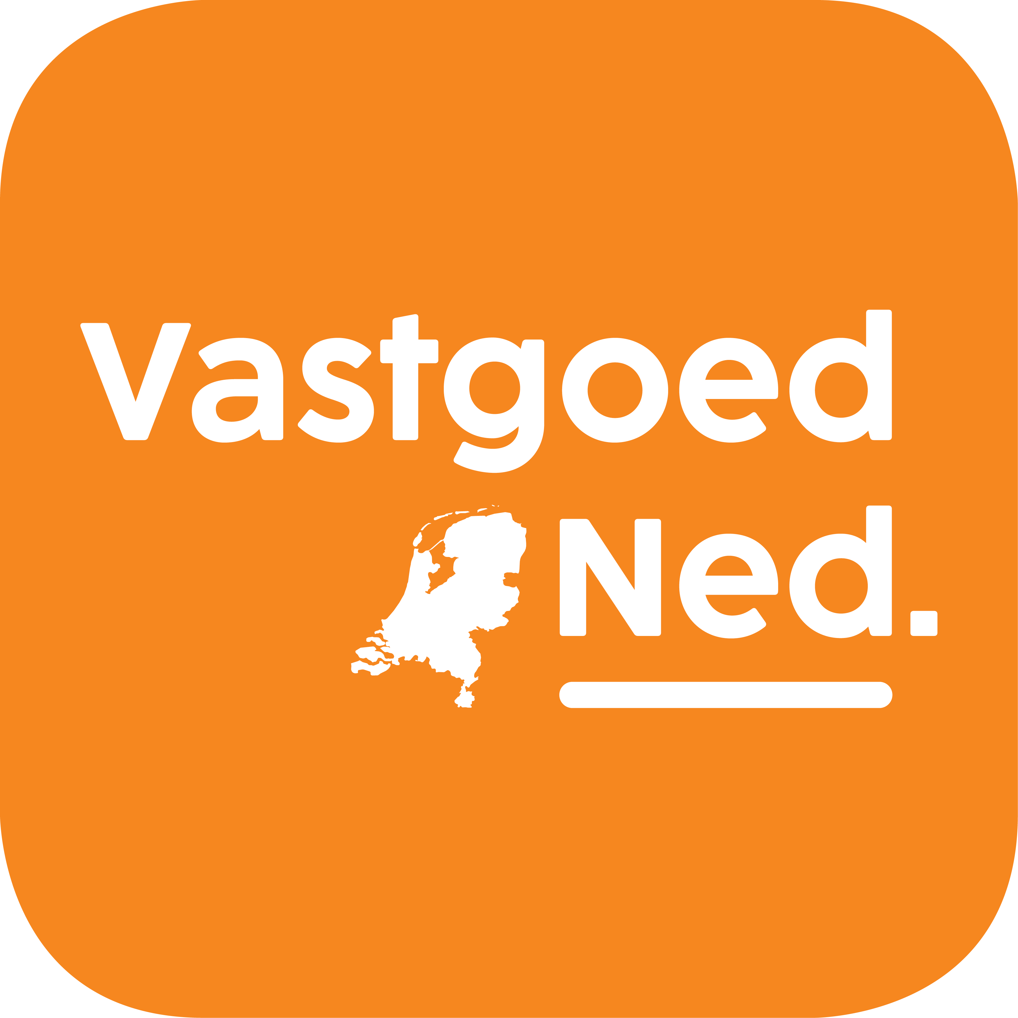 vastgoedned logo oranje lockup